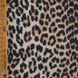 Preview: Baumwoll-Twill Leo beige schwarz